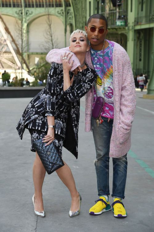 Katy Perry and Pharrell Williams Stills at Chanel Fashion Show in Paris 8