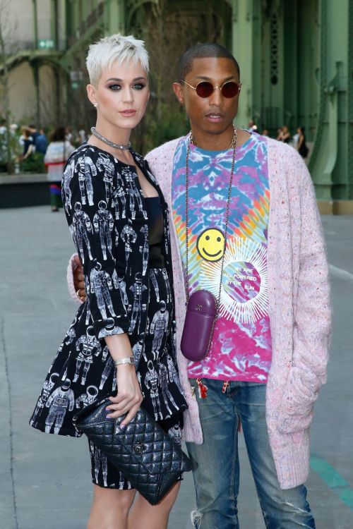 Katy Perry and Pharrell Williams Stills at Chanel Fashion Show in Paris 10