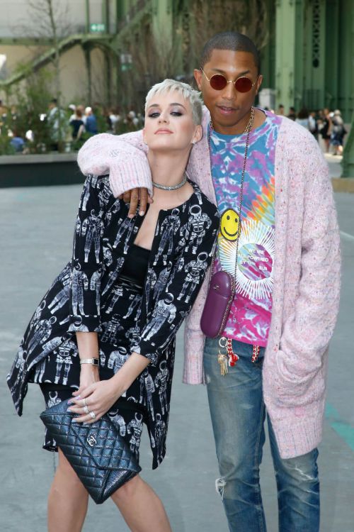 Katy Perry and Pharrell Williams Stills at Chanel Fashion Show in Paris 11