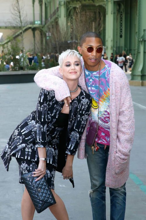 Katy Perry and Pharrell Williams Stills at Chanel Fashion Show in Paris 12