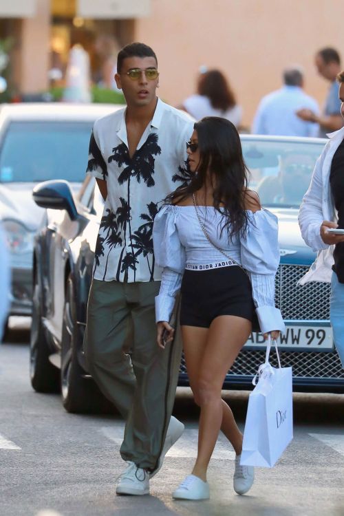 Kourtney Kardashian Stills in Swimsuit on the Beach in St Tropez 1