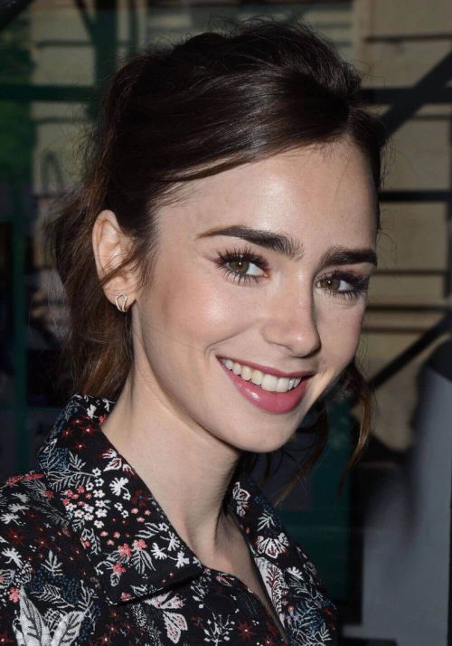 Lily Collins Stills at AOL Build in New York 2