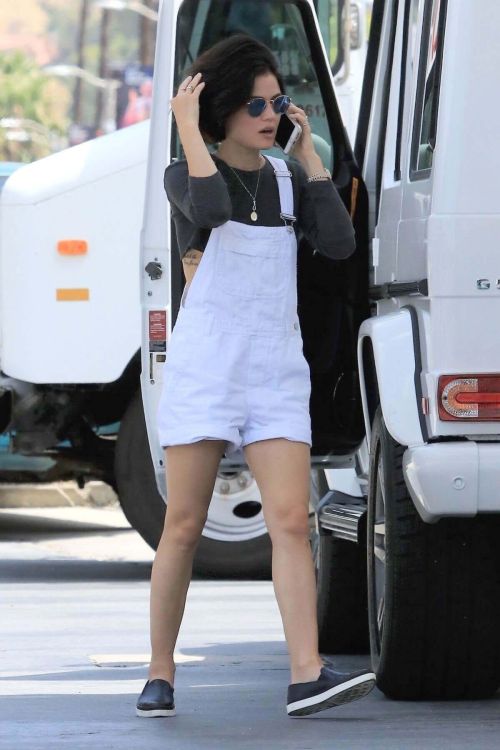 Lucy Hale at a Gas Station in Studio City Photos 3