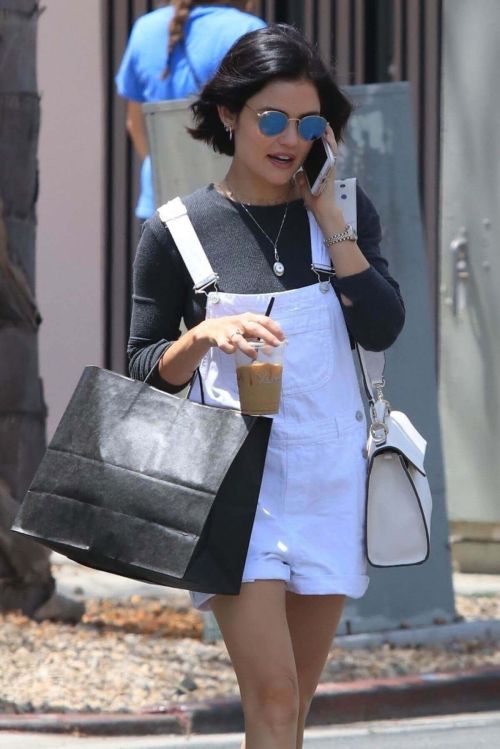 Lucy Hale at a Gas Station in Studio City Photos 10