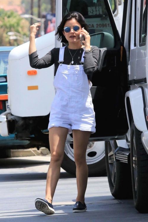 Lucy Hale at a Gas Station in Studio City Photos 12