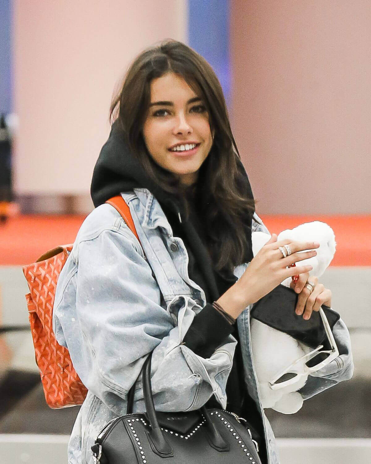 Madison Beer Stills at JFK Airport in New York