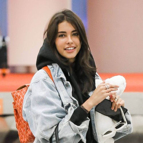 Madison Beer Stills at JFK Airport in New York 12