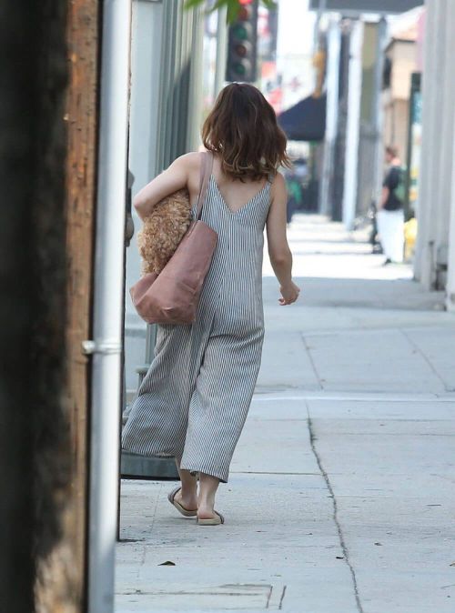 Minka Kelly Stills Out with Her Dog in La Quinta 3