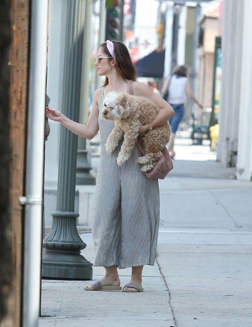 Minka Kelly Stills Out with Her Dog in La Quinta 4