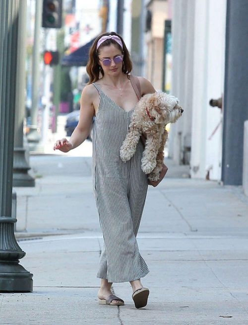 Minka Kelly Stills Out with Her Dog in La Quinta 7