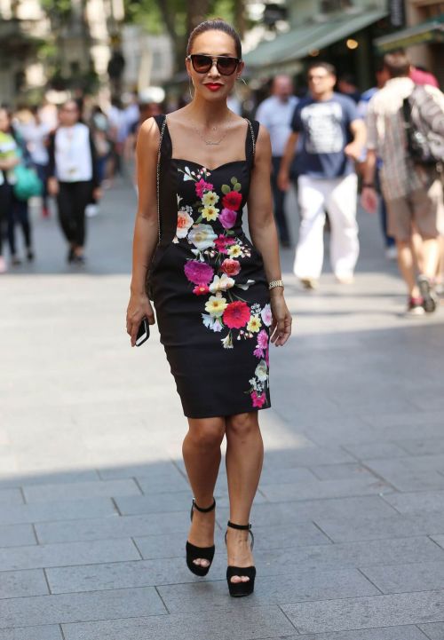 Myleene Klass Stils at Global Radio in London 3