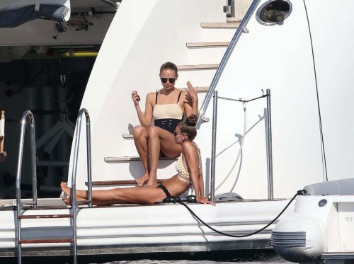 Natasha Poly in Swimsuit on the Yacht in Saint Tropez Photos 9