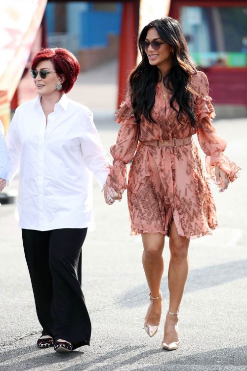 Nicole Scherzinger and Sharon Osbourne Stills at The X Factor Auditions in Surrey 3