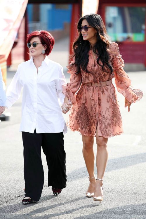 Nicole Scherzinger and Sharon Osbourne Stills at The X Factor Auditions in Surrey 4