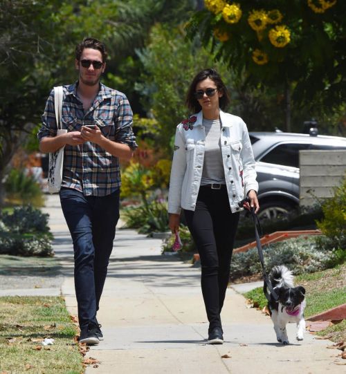 Nina Dobrev Stills Out for Lunch with Her Dog in Los Angeles 4