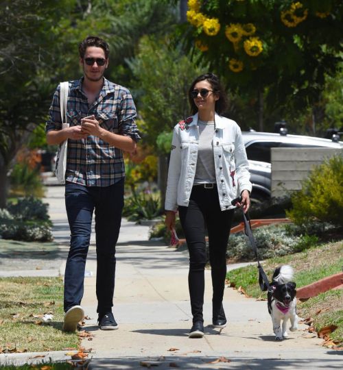 Nina Dobrev Stills Out for Lunch with Her Dog in Los Angeles 5