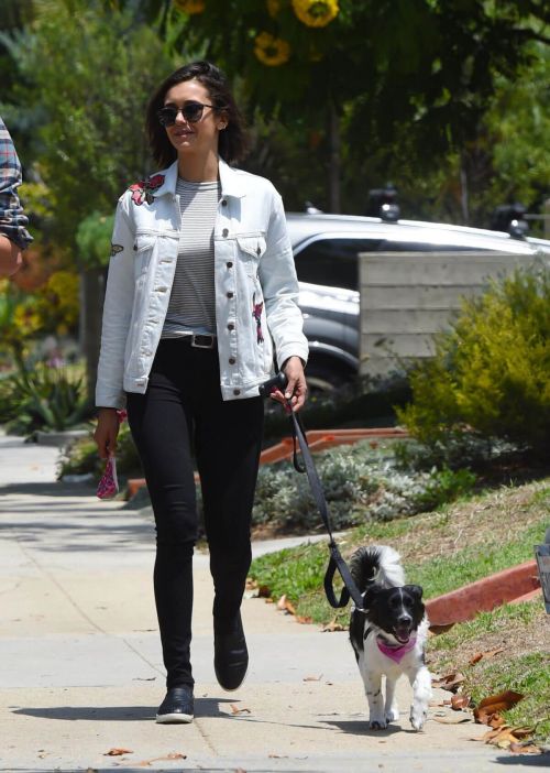 Nina Dobrev Stills Out for Lunch with Her Dog in Los Angeles 6