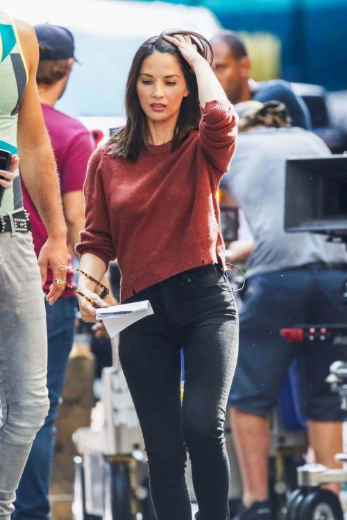 Olivia Munn Stills at "Six" Season 2 Set in Vancouver 1