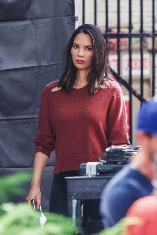 Olivia Munn Stills at "Six" Season 2 Set in Vancouver 8