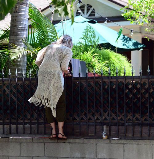 Paris Jackson Stills Going Over a Wall in Los Angeles 12