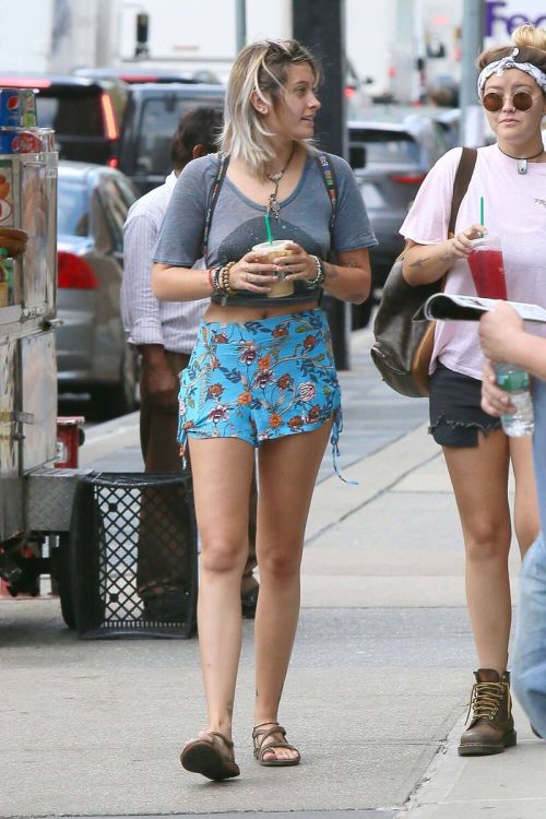 Paris Jackson Stills in Shorts Out in New York 4