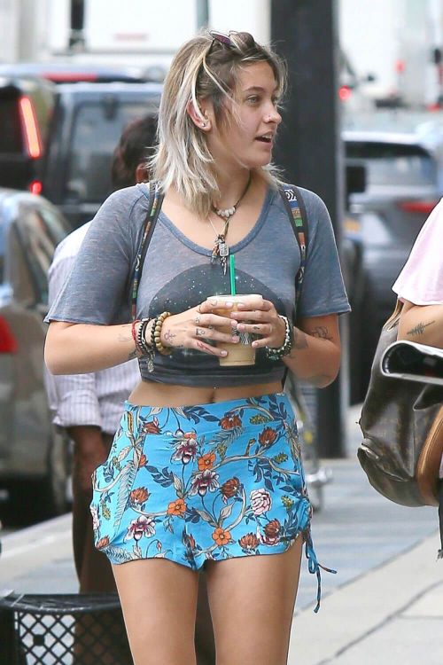 Paris Jackson Stills in Shorts Out in New York 8