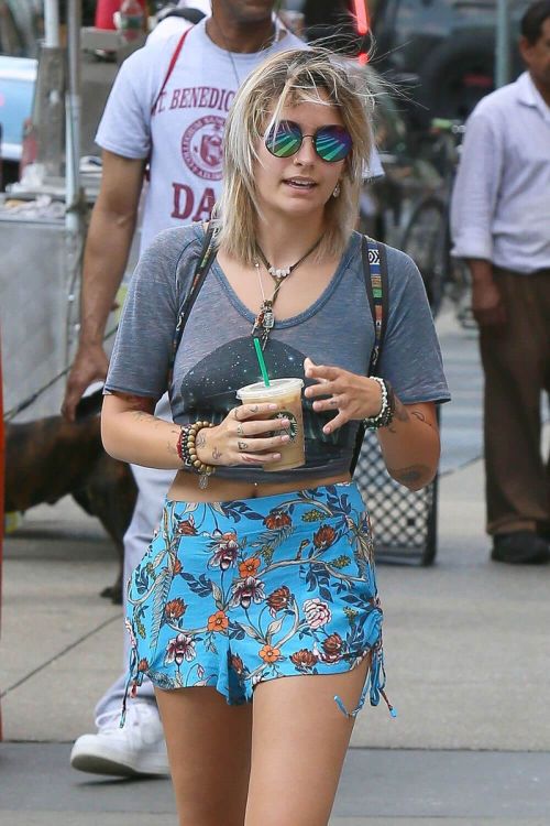 Paris Jackson Stills in Shorts Out in New York 10