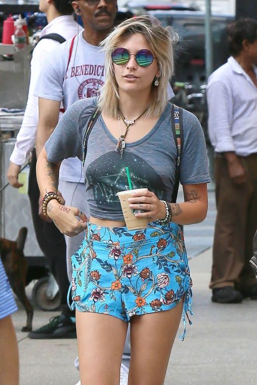 Paris Jackson Stills in Shorts Out in New York 11