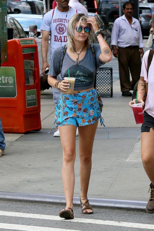 Paris Jackson Stills in Shorts Out in New York 15