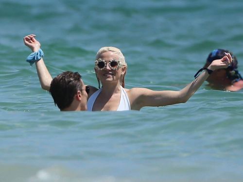 Pixie Lott in Swimsuit at Beach Club in Ibiza Photos 8