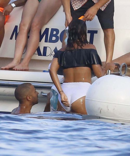 Rochelle Humes Stills in Bikini at a Boat in Ibiza Images 9