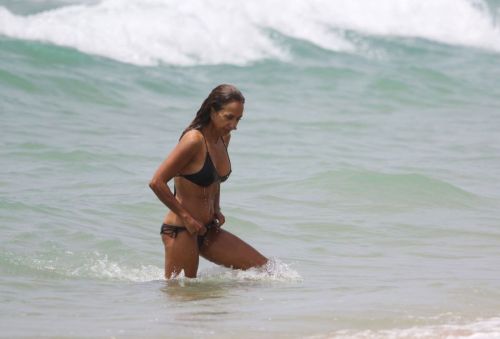 Rosario Flores Stills in Bikini at a Beach in Vejer De La Frontera 7