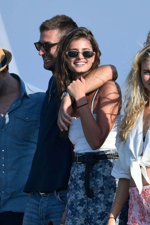 Taylor Hill Stills in Bikini Top at Club 55 in St. Tropez Images - 22/07/2017 14