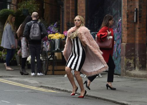 Vicky Meyers Stills on the Set of Age Before Beauty in Manchester 3