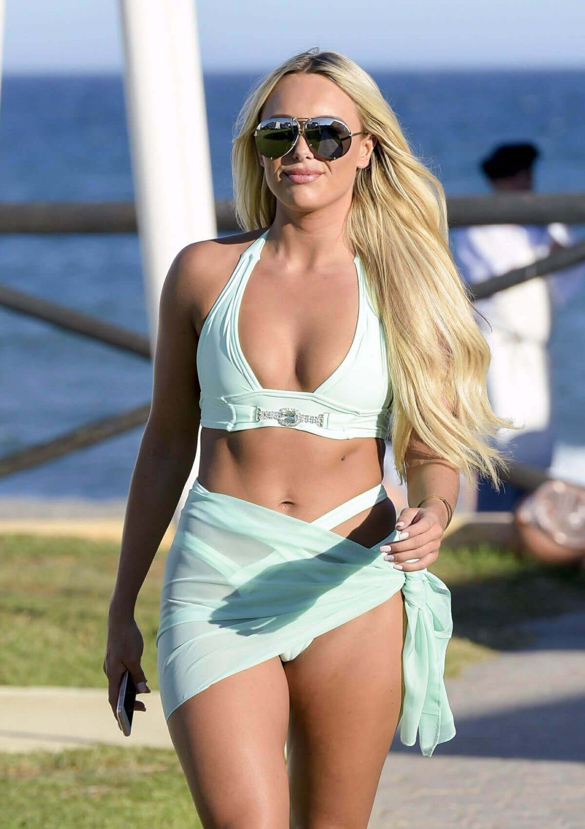 Amber Turner Stills in Bikini in Marbella Filming Towie Marbs Special