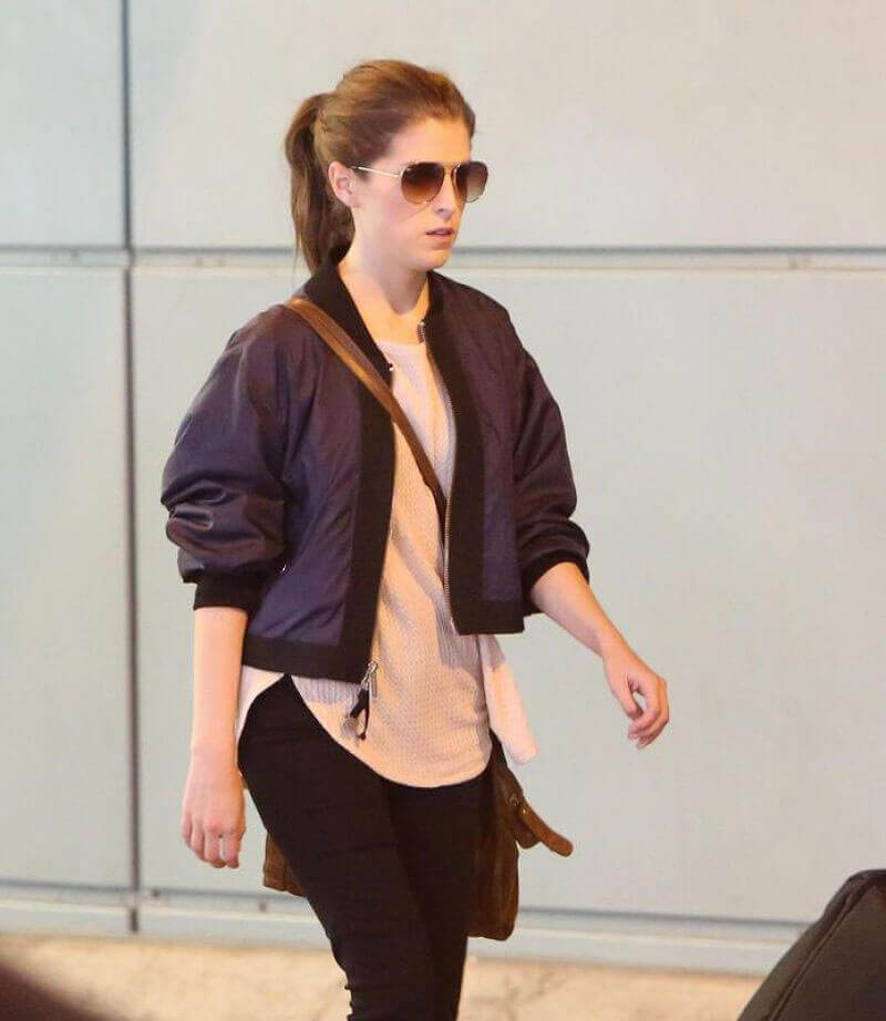 Anna Kendrick Stills Arrives at Airport in Toronto