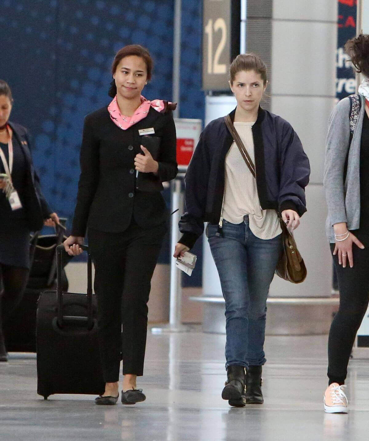 Anna Kendrick Stills Toronto Pearson International Airport