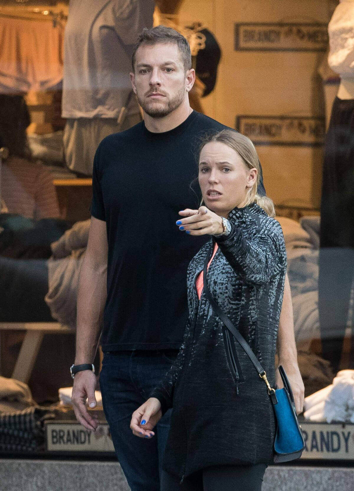 Caroline Wozniacki and David Lee Stills Out in New York Photos