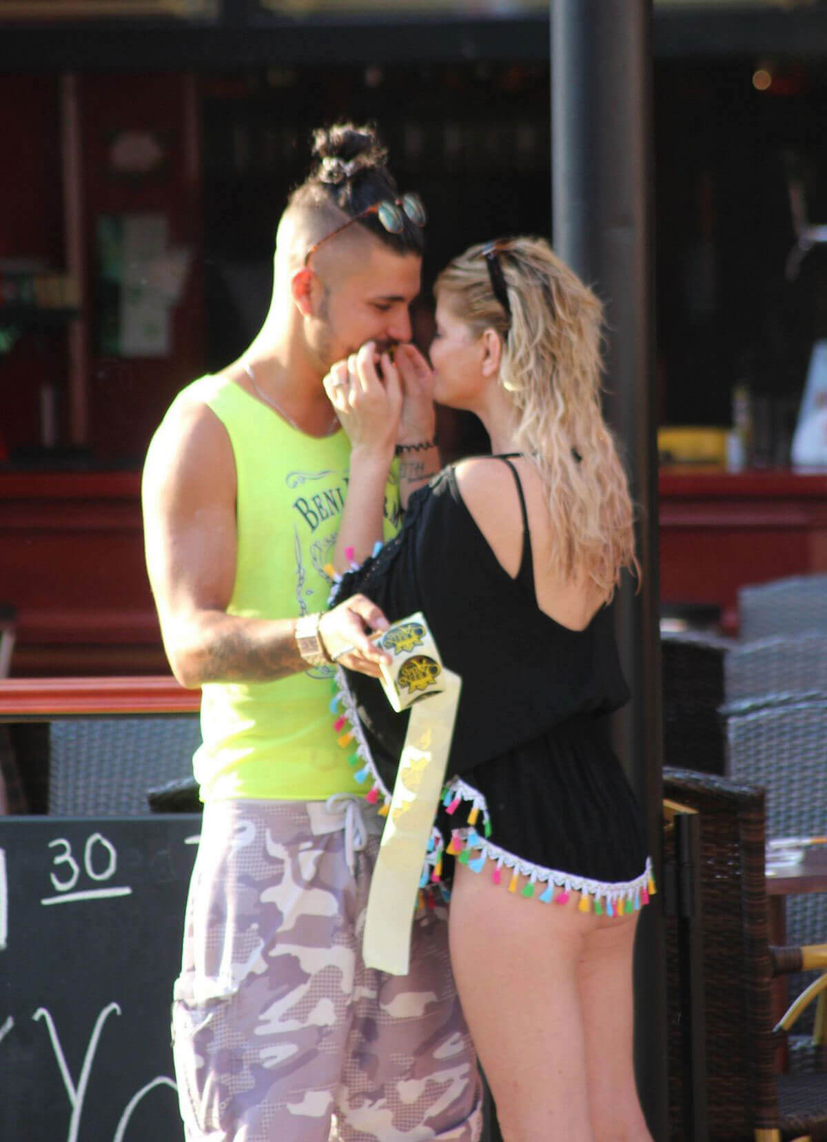 Danniella Westbrook and Alan Thomason Stills at a Cocktail Bar in Marbella