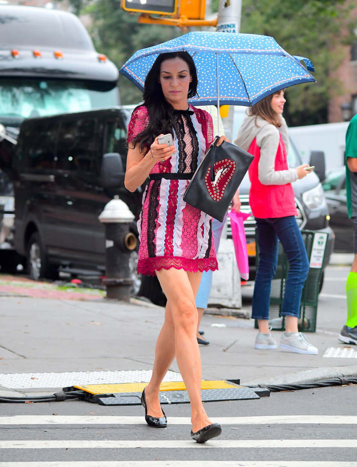 Famke Janssen Stills Out for Dinner in New York