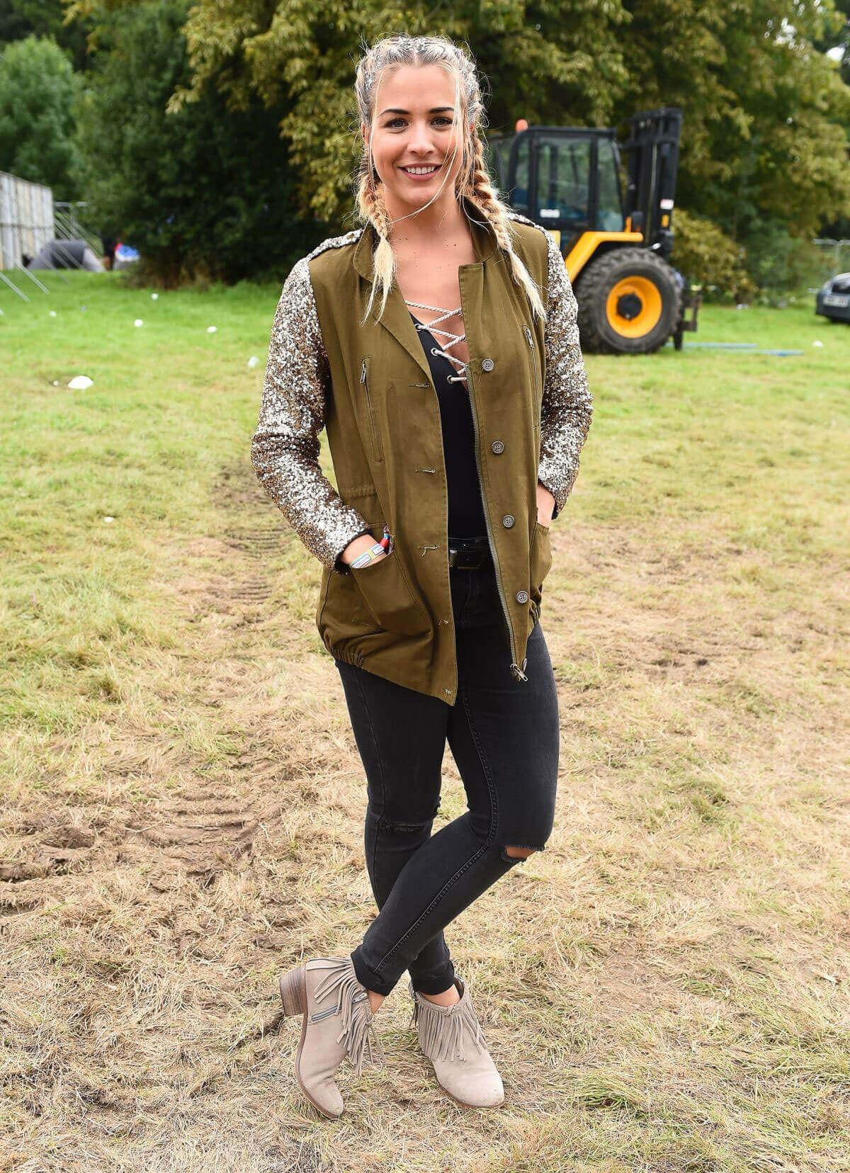 Gemma Atkinson Stills at V Festival in Chelmsford Photos