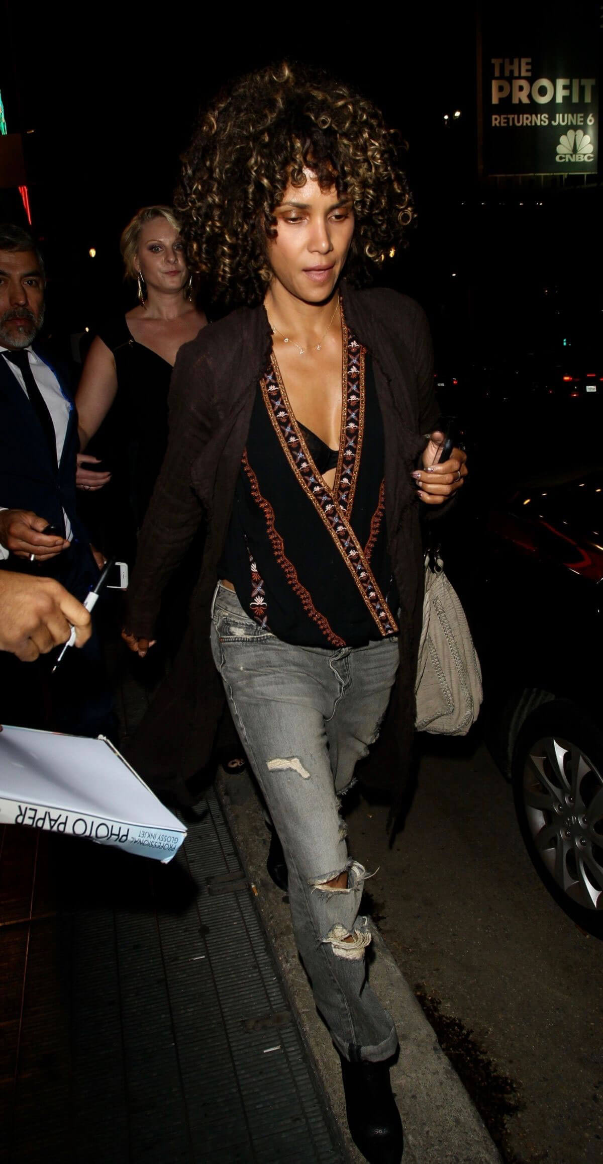 Halle Berry Stills Night Out in Los Angeles