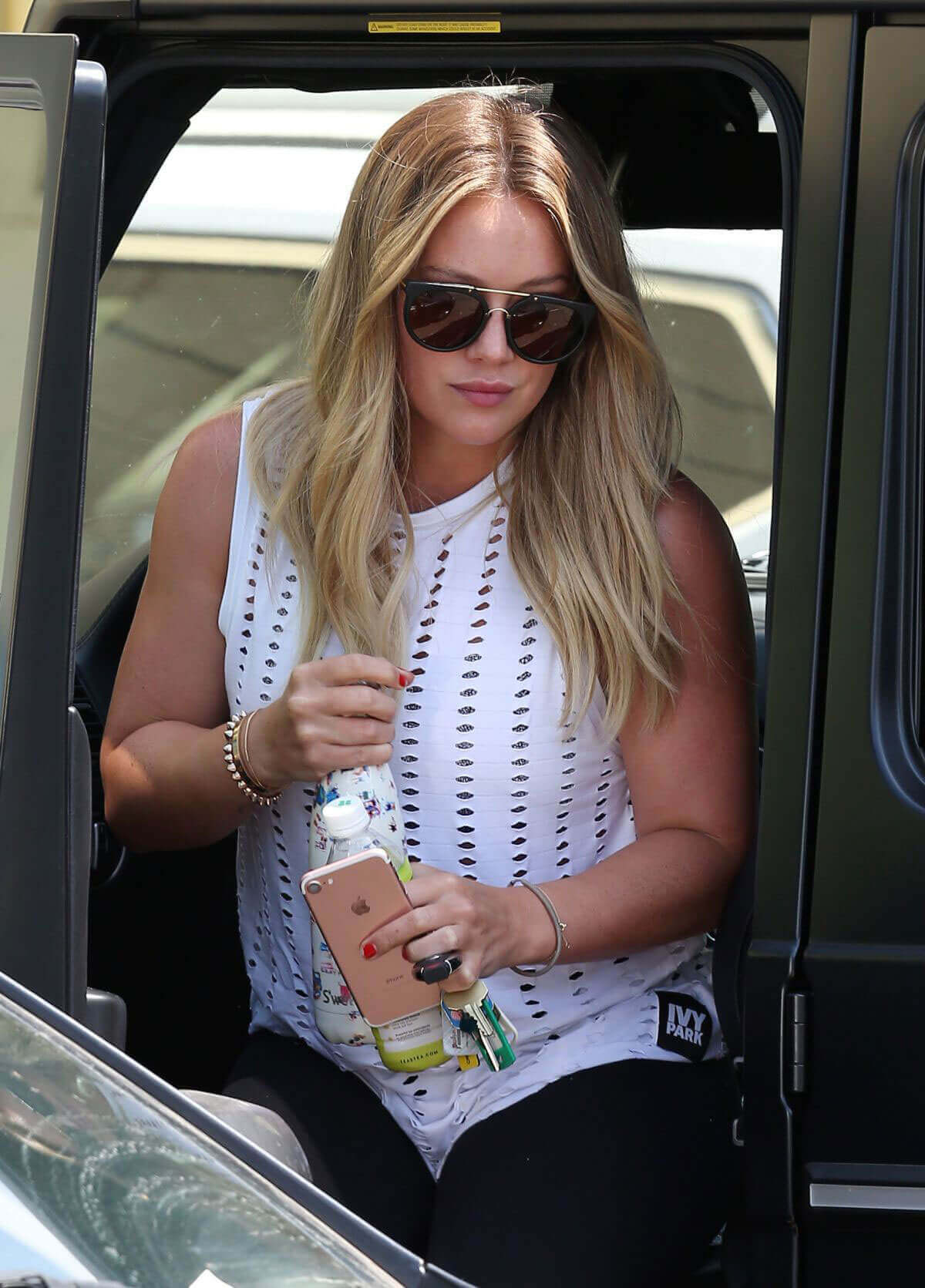 Hilary Duff Stills Heading to a Gym in Beverly Hills