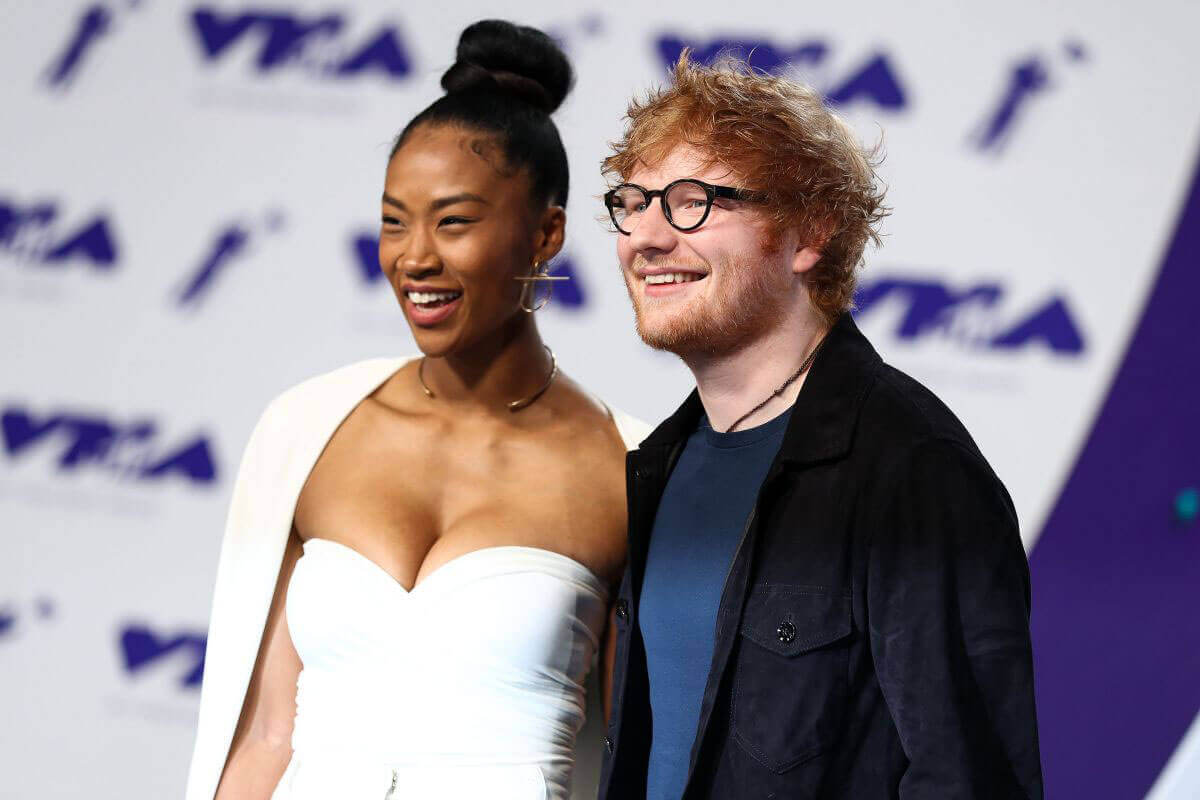 Jennie Pegouskie and Ed Sheeran Stills at 2017 MTV Video Music Awards in Los Angeles