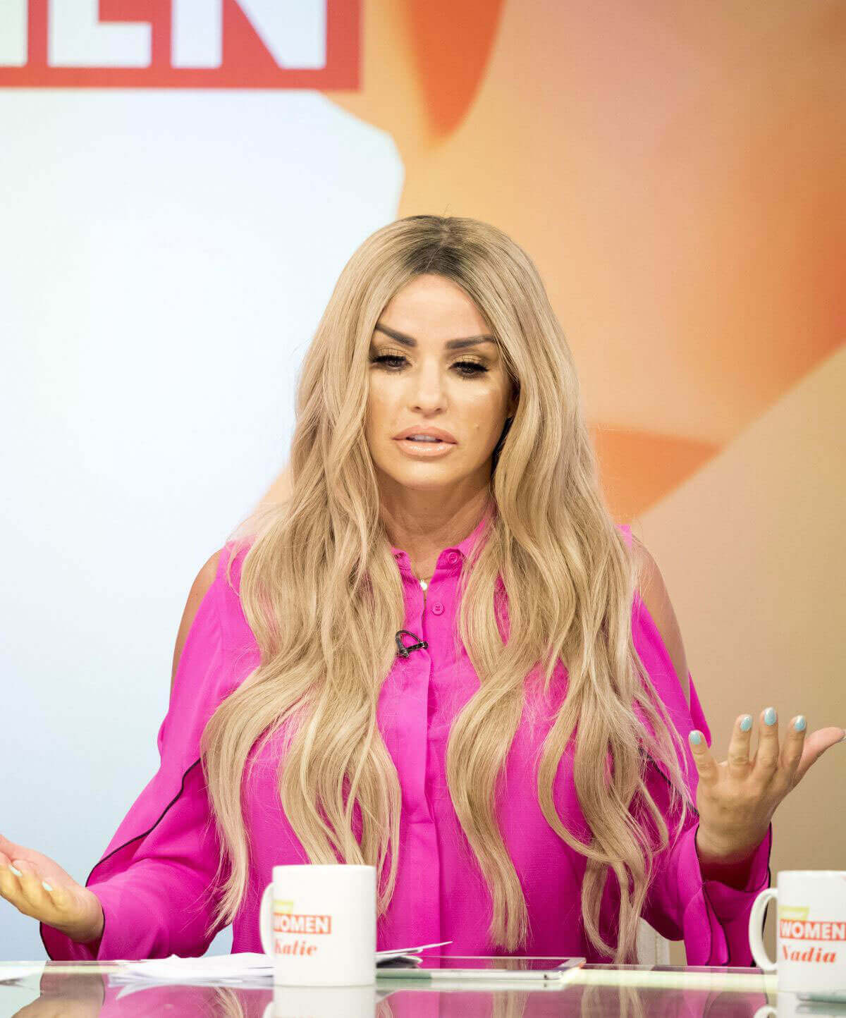 Katie Price Stills on the Set of Loose Women Show in London