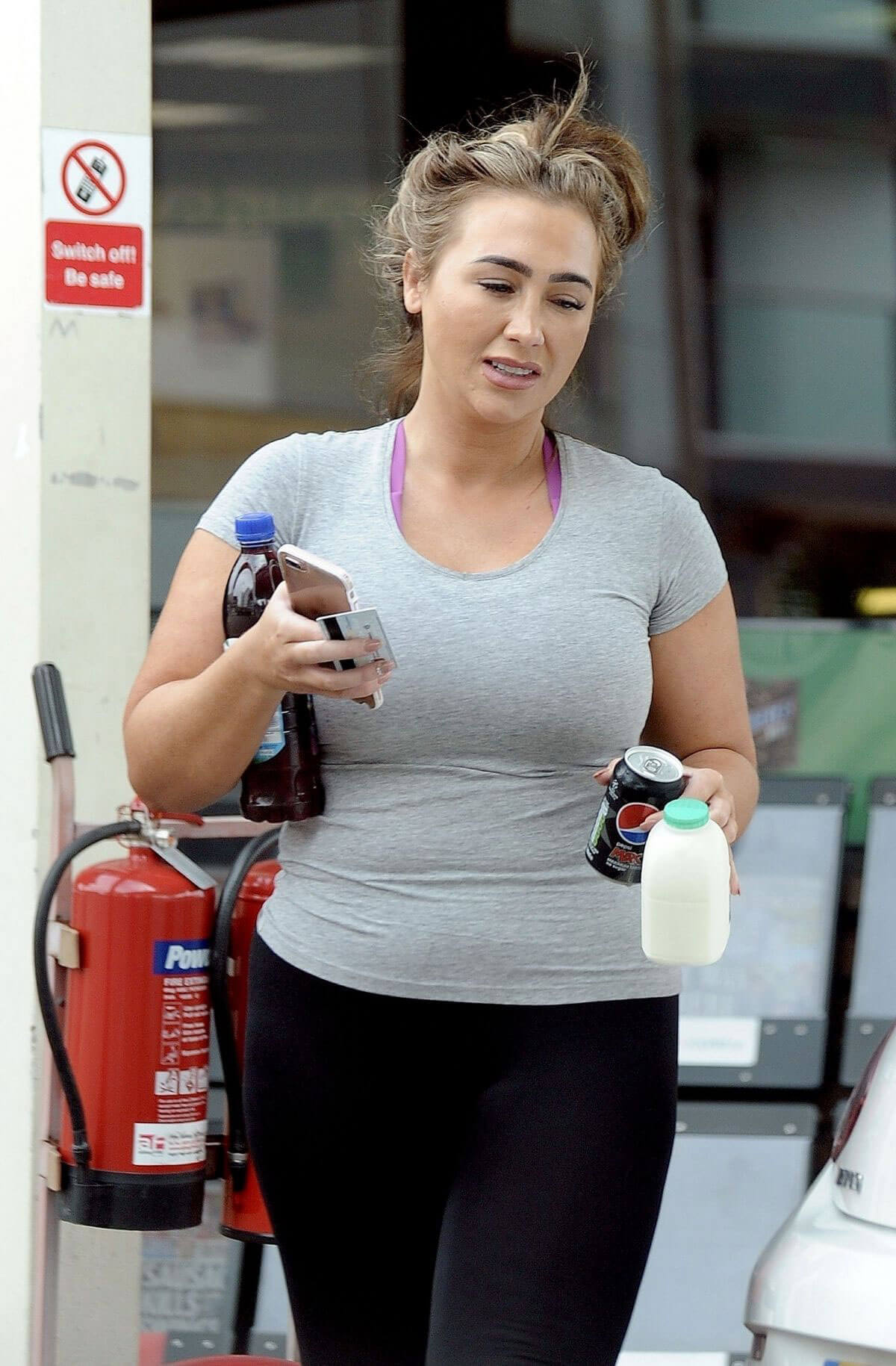 Lauren Goodger Stills at a Gas Station in Essex Photos