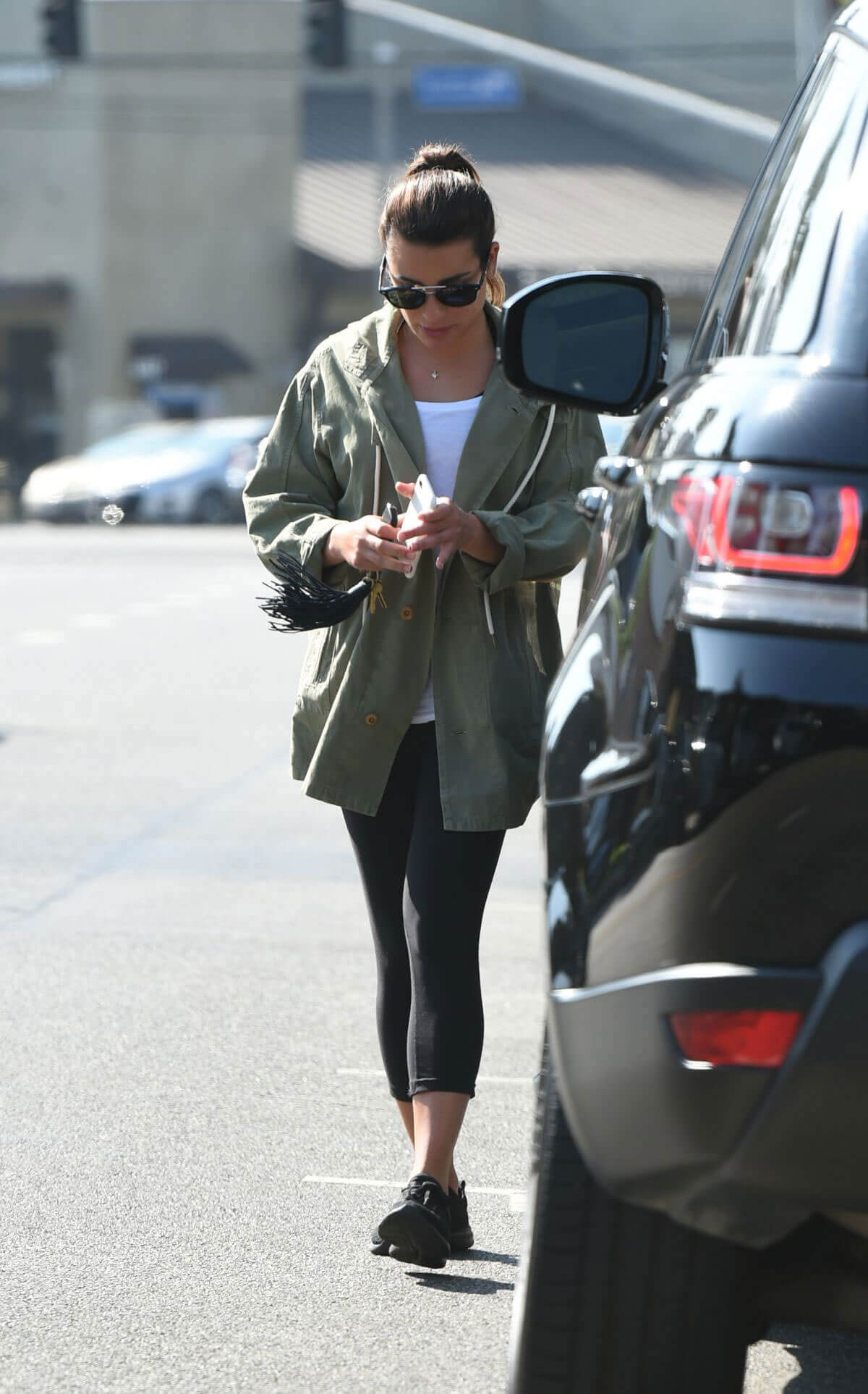 Lea Michele Stills Out for Lunch in Los Angeles