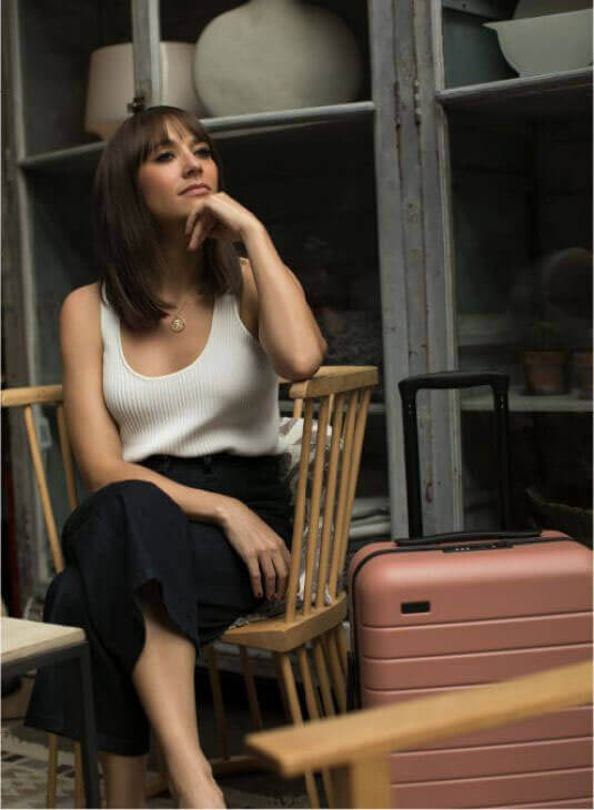 Rashida Jones Stills for Away Travel Luggage 2017 Ad Campaign