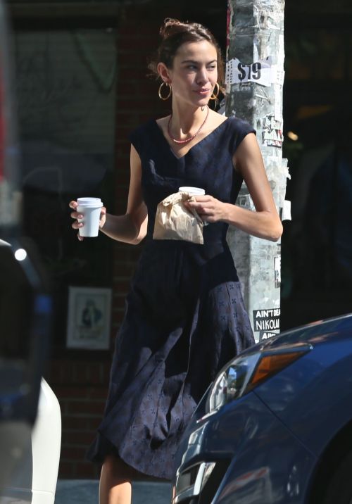 Alexa Chung Stills Out for Coffee in New York