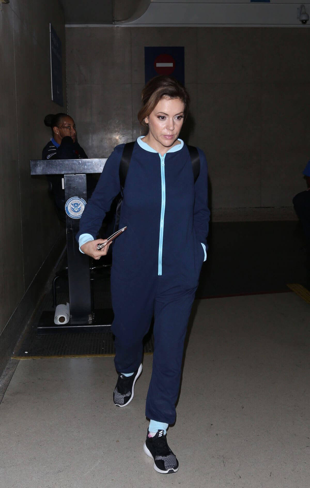 Alyssa Milano Stills at Los Angeles International Airport